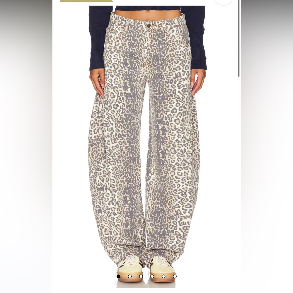 Lioness Leopard Print Wide-Leg Pants